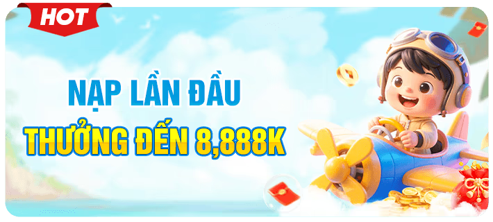 nạp lần đầu lên đến 8888k